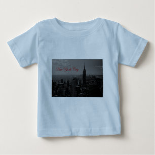 T-shirt Pour Bébé Noir blanc New York