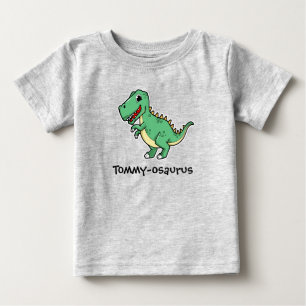 T-shirt Pour Bébé Nom de votre enfant Dinosaur Design Tee - shirt