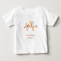 Nom du monogramme Fleur de terre cuite initiale Fi