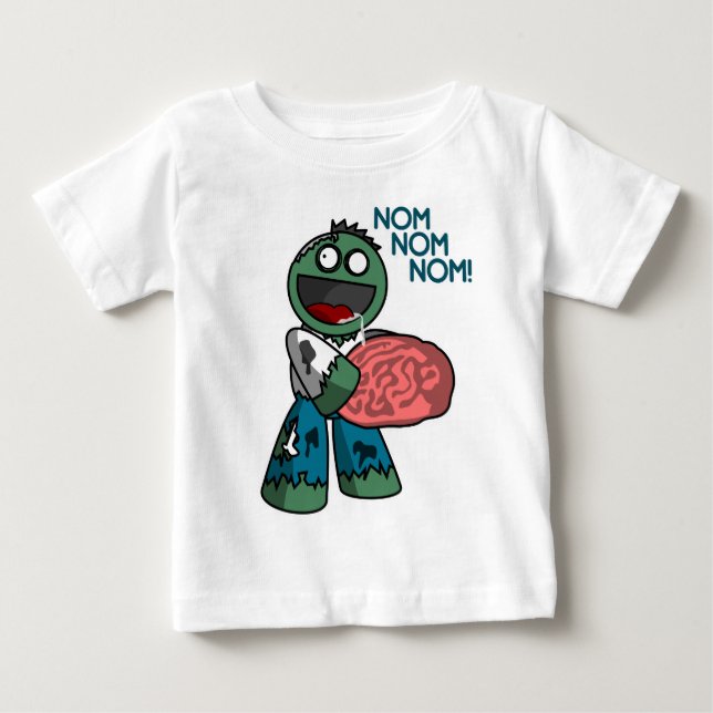 T-shirt Pour Bébé Nom Nom Nom ! (Devant)