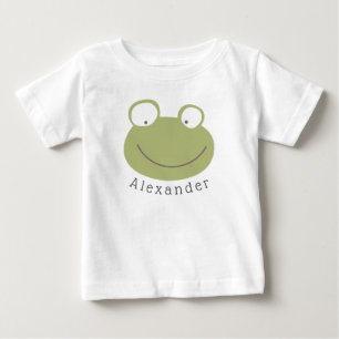 T-shirt Pour Bébé Nom personnalisable Cute Frog