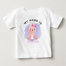 Nom personnalisé Baby shower aquarelle Rabbit