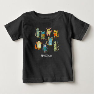 T-shirt Pour Bébé Nom personnalisé de la famille Monster