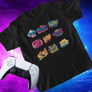 T-shirt Pour Bébé Nom personnalisé Social sur le dos Emote Streamer