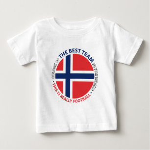 T-shirt Pour Bébé Norge Norway Art Shield