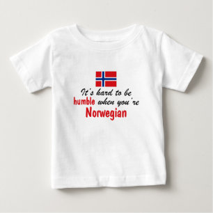 T-shirt Pour Bébé Norvégien humble