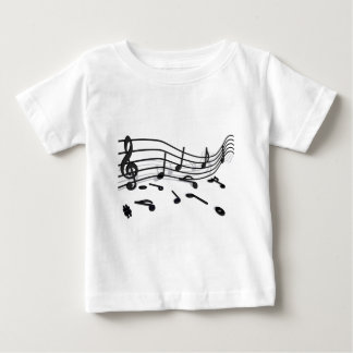 T-shirt Pour Bébé Notes, musique
