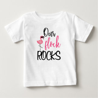 T-shirt Pour Bébé Notre Flock Rocks Flamant rose Fête des Mères T-sh