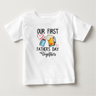 T-shirt Pour Bébé Notre première Fête des pères