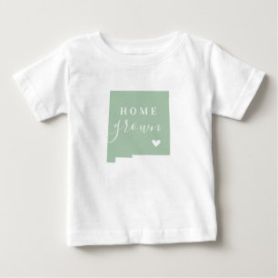 T-shirt Pour Bébé Nouveau-Mexique - Maison cultivée Carte d'état d