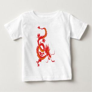 T-shirt Pour Bébé Nouvel An chinois Dragon rouge