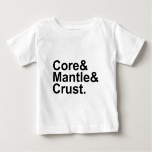 T-shirt Pour Bébé Noyau Manteau Croûte   Structure Interne de la Ter
