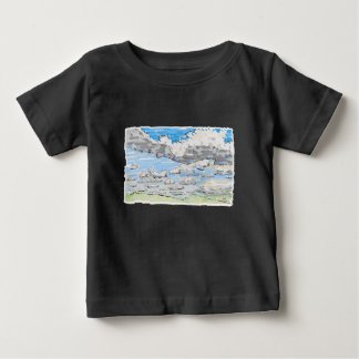 T-shirt Pour Bébé Nuageux