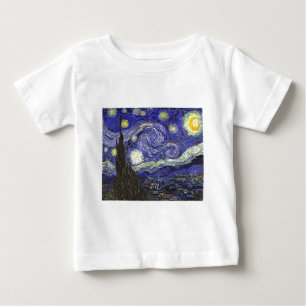 T-shirt Pour Bébé Nuit Van Gogh Starry