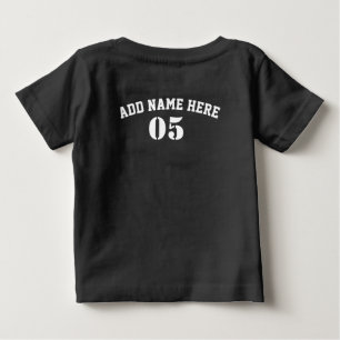 T-shirt Pour Bébé Numéro de base-ball Vintage personnalisé Rétro