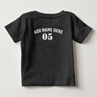 T-shirt Pour Bébé Numéro de base-ball Vintage personnalisé Rétro