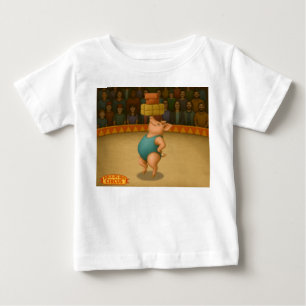 T-shirt Pour Bébé Numéro d'équilibre de Petra le cochon