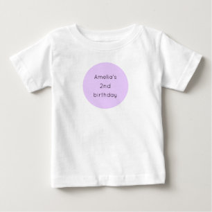 T-shirt Pour Bébé Nutcracker Anniversaire Purple Ballet Chaussons