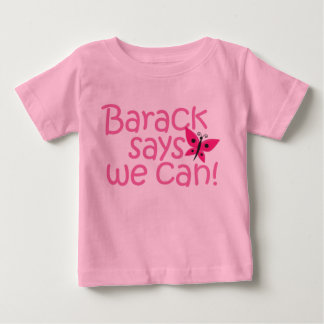 T-shirt Pour Bébé Obama Kids - "Barack dit que nous pouvons" pour le
