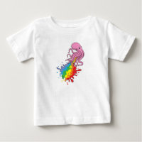 Octopus avec arc-en-ciel