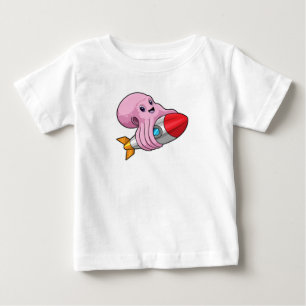 T-shirt Pour Bébé Octopus avec Rocket
