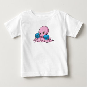 T-shirt Pour Bébé Octopus en boîte avec gants de boxe