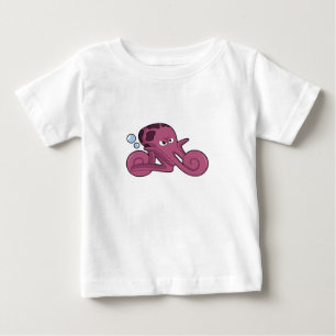T-shirt Pour Bébé Octopus en moto