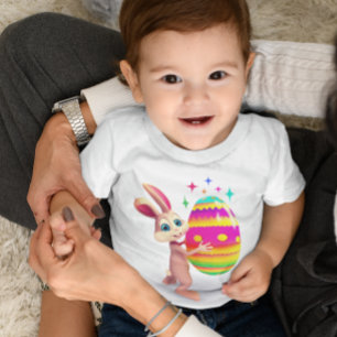 T-shirt Pour Bébé Oeuf de Pâques Joyeux Oeuf de Pâques Chasse aux oe