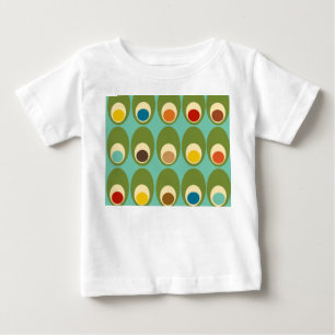 T-shirt Pour Bébé Oeufs modernes du milieu du siècle