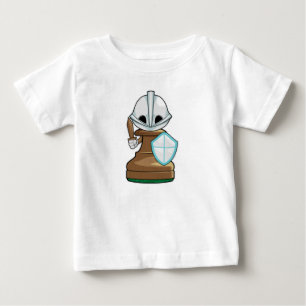 T-shirt Pour Bébé OEuvres d'échecs Échecs