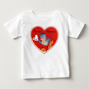 T-shirt Pour Bébé Oiseau vintage de Valentine