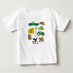 T-shirt Pour Bébé Old Macdonald a une ferme Ma vie agricole pour les