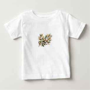T-shirt Pour Bébé olives arbre rose pour enfants