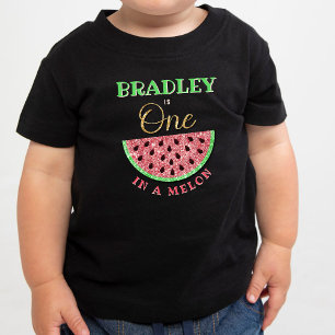 T-shirt Pour Bébé One In A Melon 1er Birthday Baby