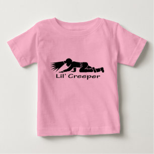 T-shirt Pour Bébé Oneies de rampement de bébé du mineur de plante