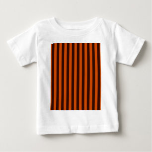 T-shirt Pour Bébé Orange Stripes Retro Style Personnaliser Ceci!