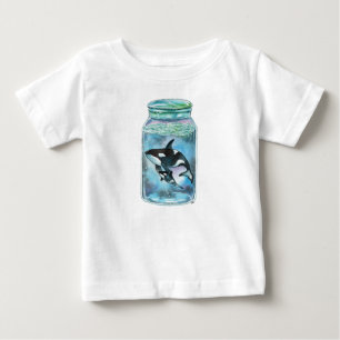 T-shirt Pour Bébé Orca dans le Jar