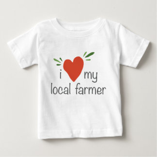 T-shirt Pour Bébé Organique du nourrisson (texte gris)