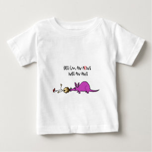 T-shirt Pour Bébé Oryctérope drôle mangeant la bande dessinée de