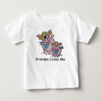 T-shirt Pour Bébé OSo mignon "Grand-père m'aime" Piggy Baby Romper