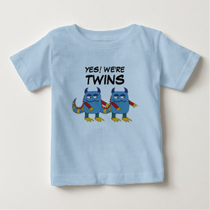 T-shirt Pour Bébé Oui! Nous sommes des jumeaux