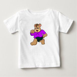 T-shirt Pour Bébé Ours à la course