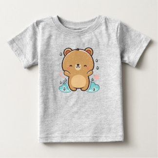 T-shirt Pour Bébé ours kawaii mignon