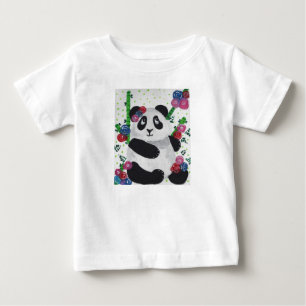 T-shirt Pour Bébé Ours Panda Adorable et Sucré