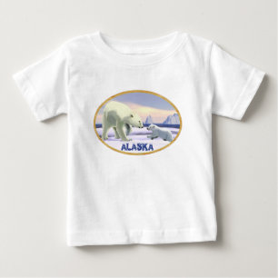 T-shirt Pour Bébé Ours Polaire - Mama Nez Meilleur