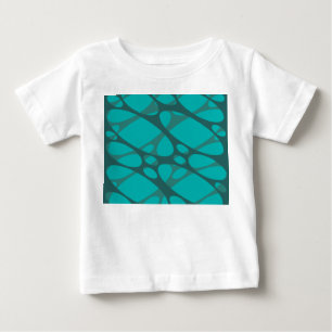 T-shirt Pour Bébé Ovales à couche turquoise