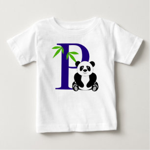 T-shirt Pour Bébé P est pour Panda