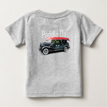 Paddle On Classic Car Design - Baby Fine Jersey T-