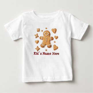 T-shirt Pour Bébé pain d'épice bonhomme de Noël nouvel an