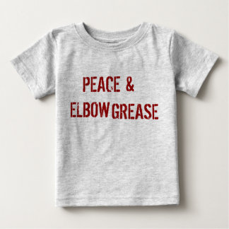 T-SHIRT POUR BÉBÉ PAIX ET HUILE DE COUDE